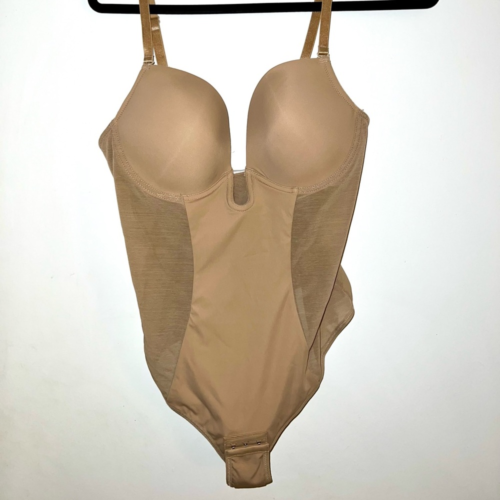 Tan Bodysuit with Adjustable Straps